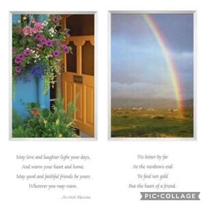 CELTIC IMAGES PHOTOGRAPHY IRISH BLESSING FRAMED (FRIEND) 2 frames boxed
